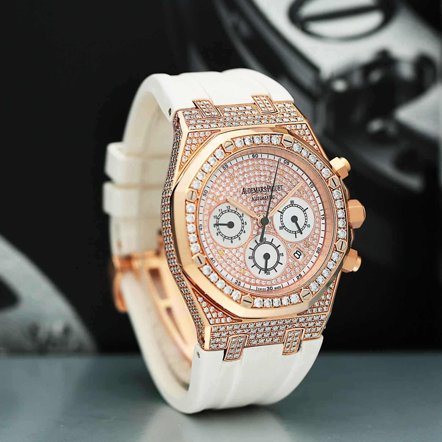 Audemars Piguet 26022OR After set diamonds Watch Only