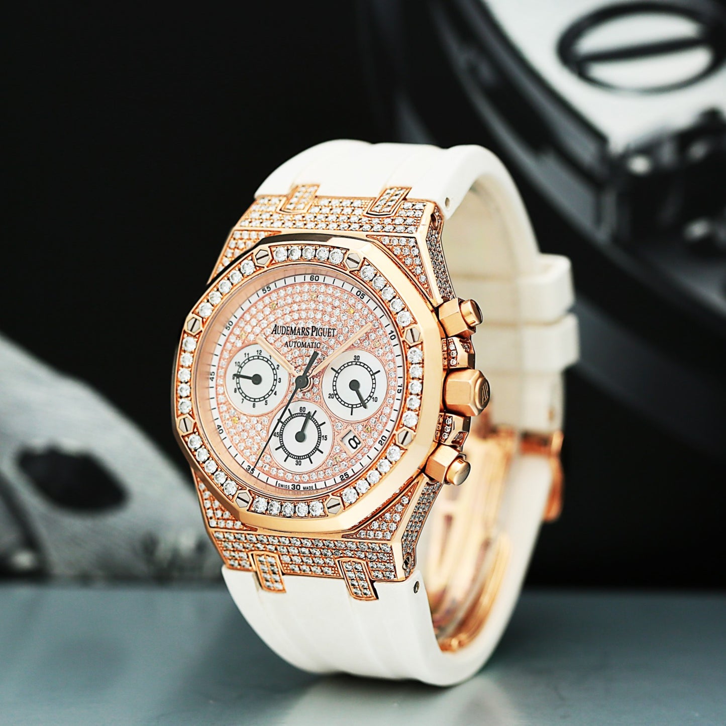 Audemars Piguet 26022OR After set diamonds Watch Only